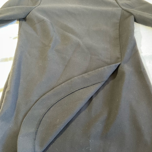 J. Crew Dress Womens Size 6 Petite black Back zip up 3/4 sleeve Knee Length - Picture 4 of 9